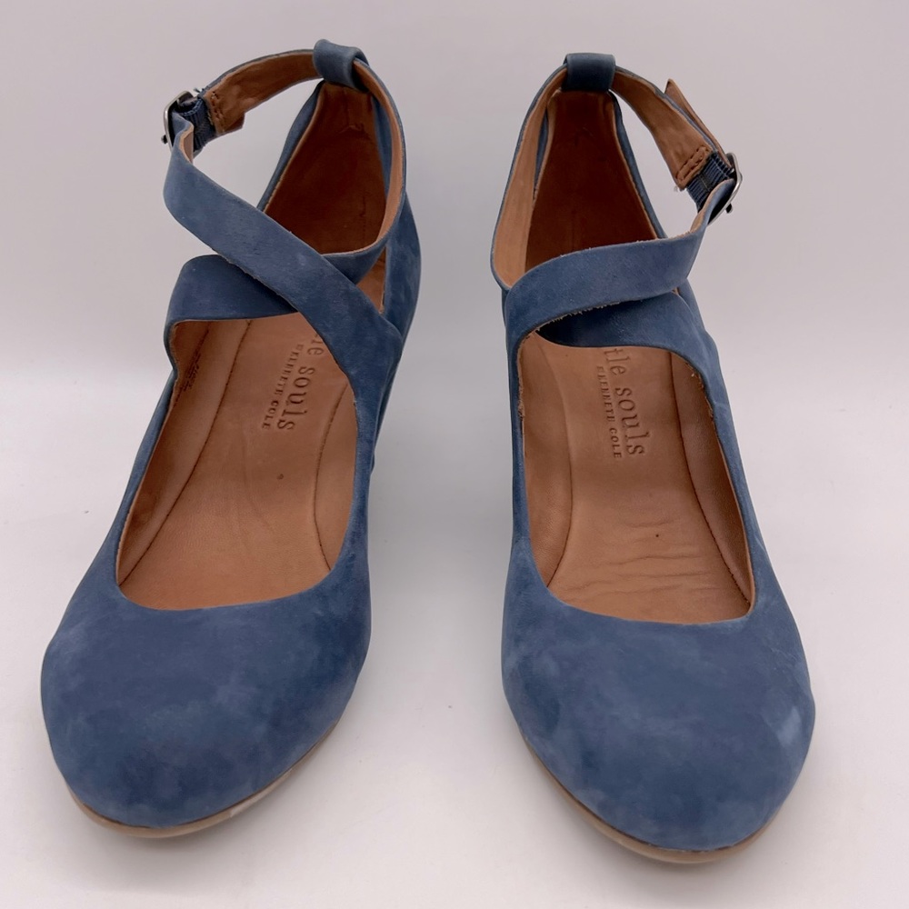 Gentle Souls Womens Funtastic NU Wedge Sapphire Size 7 - Picture 5 of 10